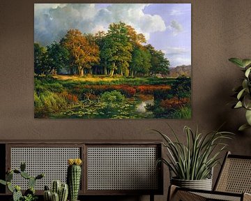 Adolf Vollmer~Le Stangenmuhlengrund en Sachsenwald