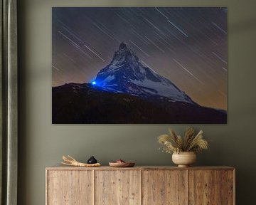 Nachtfoto Matterhorn van Anton de Zeeuw