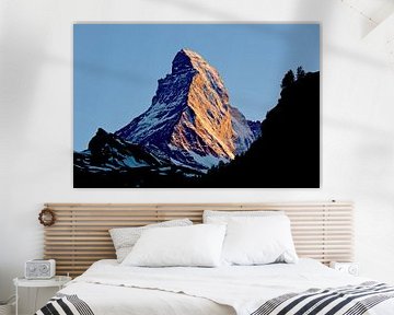 Matterhorn bij zonsondergang van Anton de Zeeuw