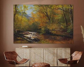 Albert Bierstadt,Ruisseau dans les forêts
