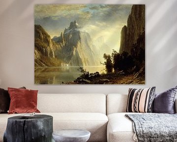 Albert Bierstadt,A lake in the Sierra Nevada mountains