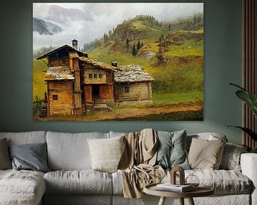 Albert Bierstadt,Maison de montagne