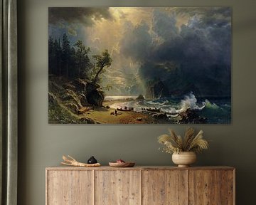 Albert Bierstadt,Puget Sound sur la côte Pacifique, 1870