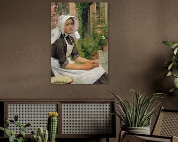 Albert Chevallier Tayler, Fille qui suit les pois.