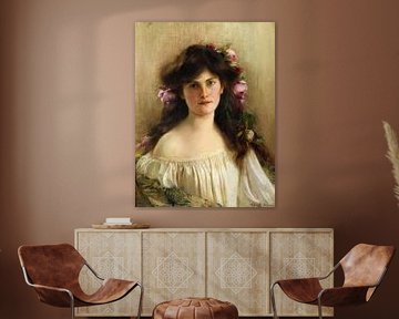 Albert Lynch,Le portrait d'une jeune fille
