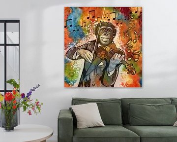 "Music monkey" van Lianne Schotman