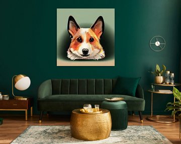 Welsh Corgi Illustratie van Edsard Keuning