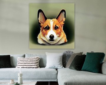 Illustration du Welsh Corgi sur Edsard Keuning