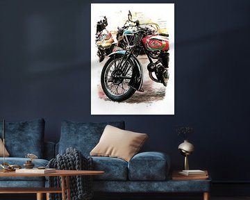 Sertum Vintage Motorfiets van Dorothy Berry-Lound