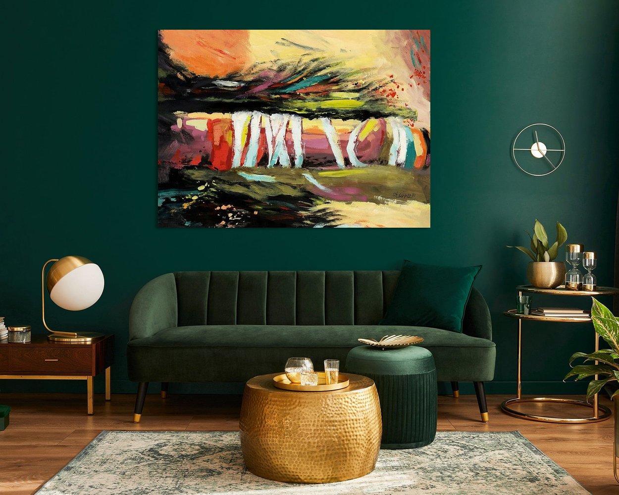 Example of the artwork in a room