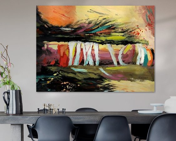 Example of the artwork in a room