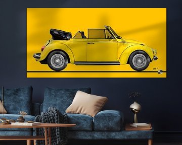 VW Beetle 1303 Convertible in yellow by aRi F. Huber