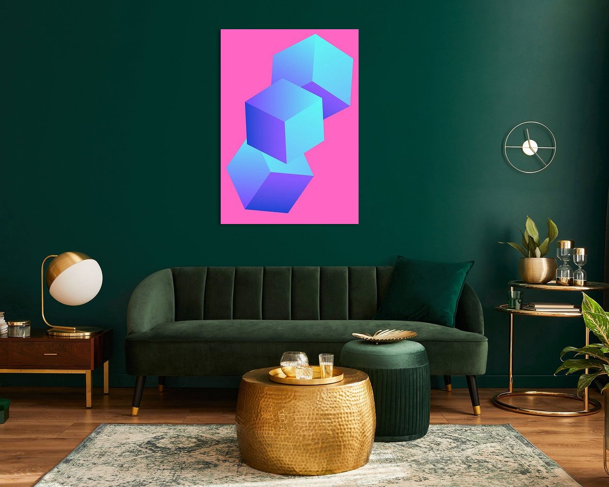 Example of the artwork in a room