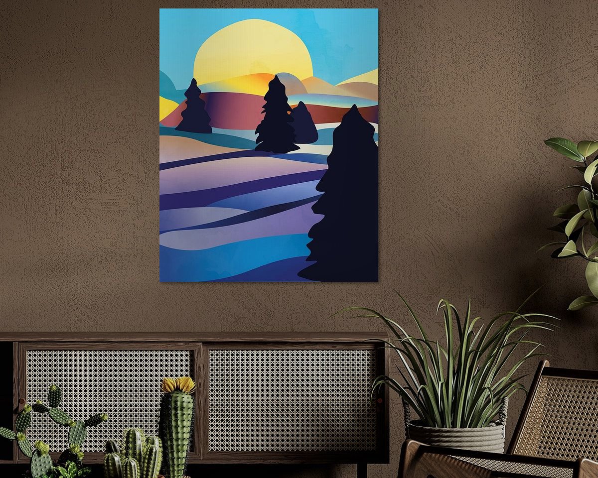 Example of the artwork in a room