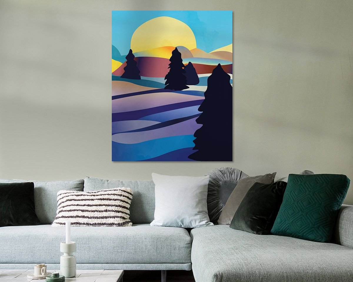 Example of the artwork in a room