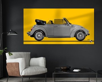 VW Kever 1303 Cabrio in grijs