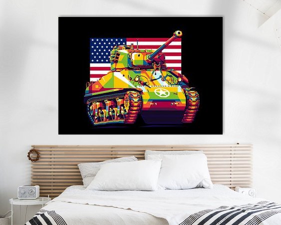 Example of the artwork in a room