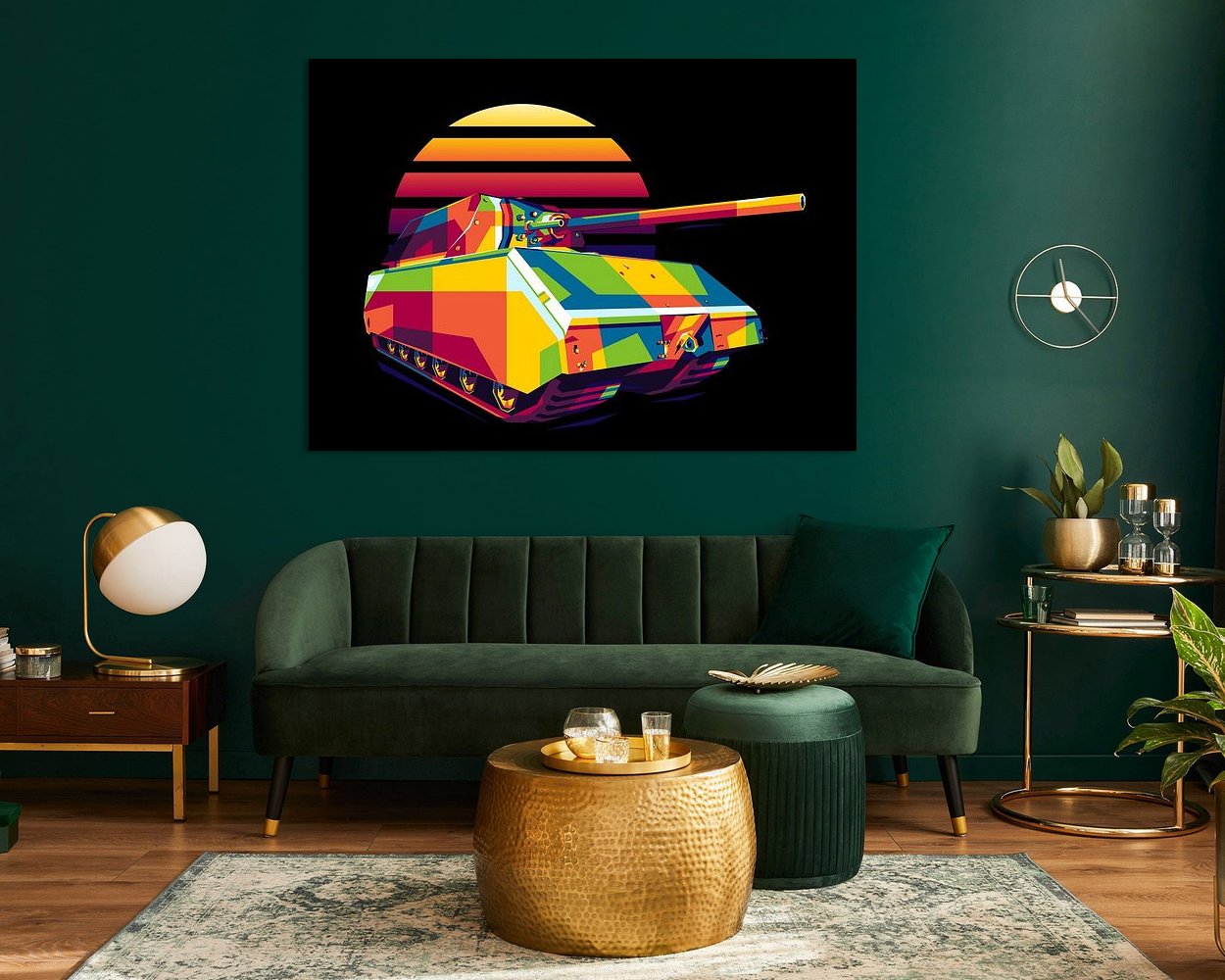 Example of the artwork in a room