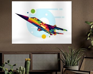 Mirage F1 in Pop Art Illustratie van Lintang Wicaksono