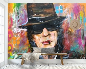 Panik Rocker - Udo Lindenberg - StreetArt von Carolina Alonso