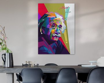 Einstein in pop art by GhostArt