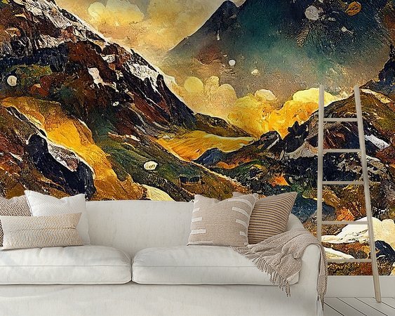 Example of the artwork in a room