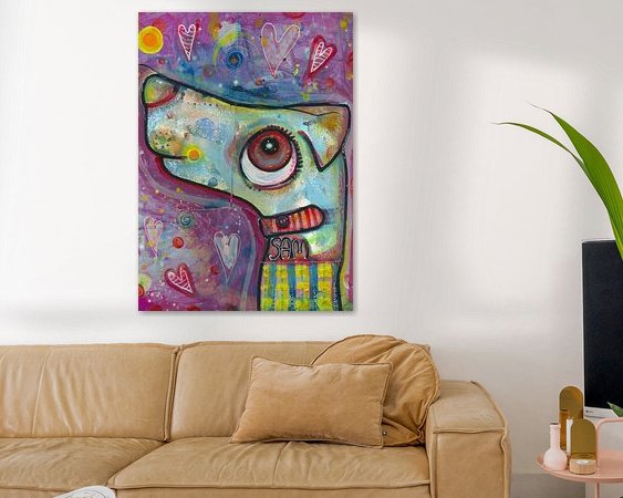 Example of the artwork in a room