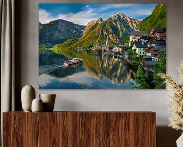 Bergdorf Hallstatt in Österreich von Michael Abid