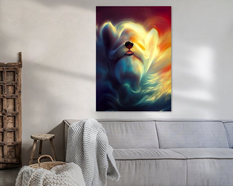 Example of the artwork in a room