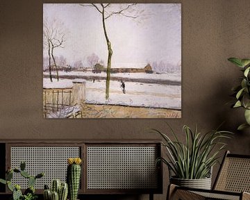 Alfred Sisley,Effet de poudre de neige sur papier de 1880-1