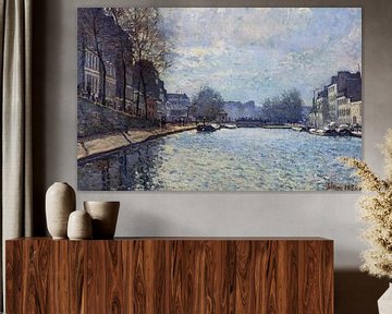 Alfred Sisley,Uitzicht op het Canal Saint-Min Parijs