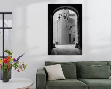 Enter | schwarz und weiß | schönes Tor auf Malta von Marcel Mooij