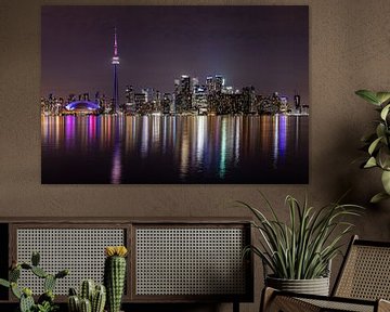 De skyline van Toronto van Roland Brack