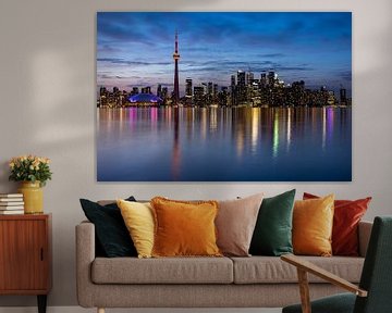 De skyline van Toronto van Roland Brack