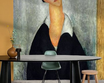 Amedeo Modigliani,Portret van een Poolse vrouw, ca. 1919