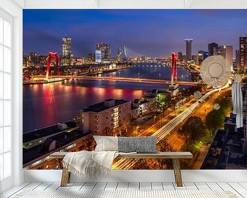 De Willemsbrug in Rotterdam van Ellen van den Doel