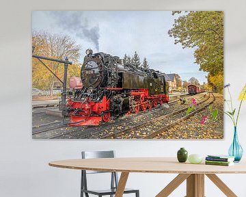 Die Brockenbahn am Bahnhof Drei Annen Hohne von t.ART