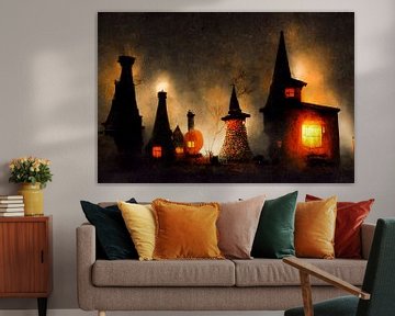 Spooky Village by treechild .