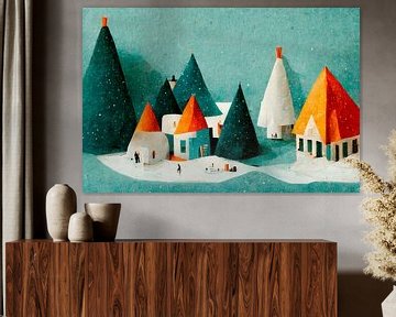 Cute Paper Village by treechild .