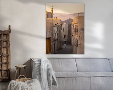 Rue atmosphérique à Nizwa, Oman sur Teun Janssen