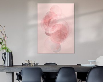 Japandi Pinky Circles van Gisela - Art for you