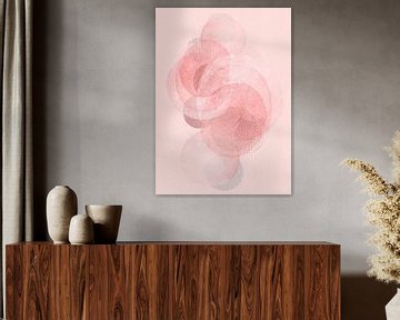 Japandi Pinky Circles van Gisela - Art for you