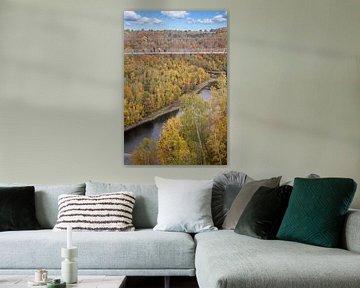 Tussen hemel en aarde - Hangbrug bij de Rappbode Dam in het Harz gebergte van t.ART