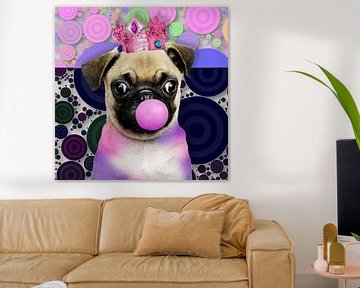 Art for Kids - Pinky Dog van Gisela - Art for you