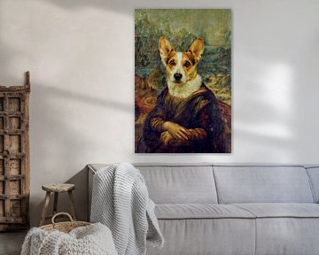 Mona hond Lisa van FRESH Fine Art