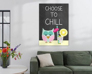 Choose to chill - cute owl von Green Nest