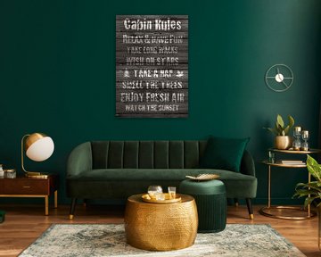 Cabin Rules von Green Nest