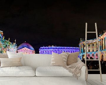 Lichtfestival 2022, Panorama Bebelplatz in Berlijn van Jenco van Zalk