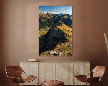 Berg Grat auf der Krinnenspitze im Tannheimer Tal von Daniel Pahmeier