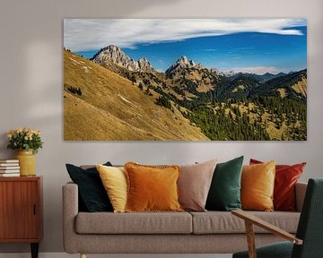 Mountain panorama in the Tannheimer valley by Daniel Pahmeier